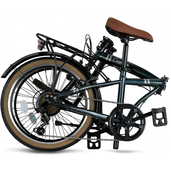 Ümit Cunda Katlanır Bisiklet | 20 Jant | Petrol Mavisi |Hafif ve Taşınabilir Şehir Bisikleti