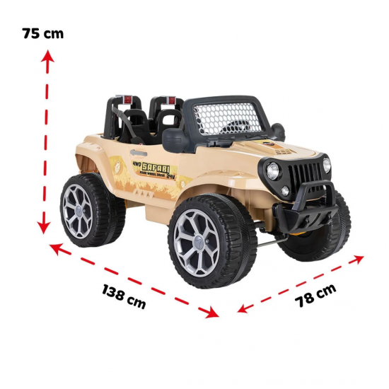 Pilsan Safari 24V 4x4 Çift Kişilik Uzaktan Kumandalı Akülü Araba