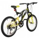 Tec Master 20 Jant Vitesli Çift Amortisör Çocuk Bisikleti Siyah-Sarı