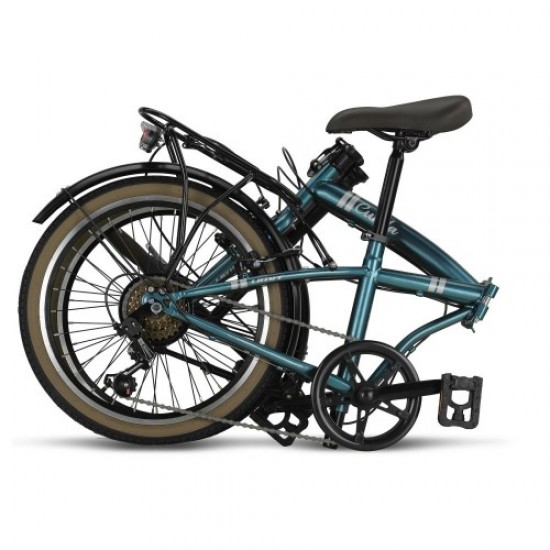 Ümit Cunda Katlanır Bisiklet | 20 Jant | Petrol Mavisi |Hafif ve Taşınabilir Şehir Bisikleti