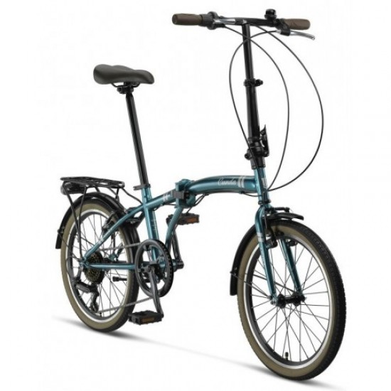 Ümit Cunda Katlanır Bisiklet | 20 Jant | Petrol Mavisi |Hafif ve Taşınabilir Şehir Bisikleti