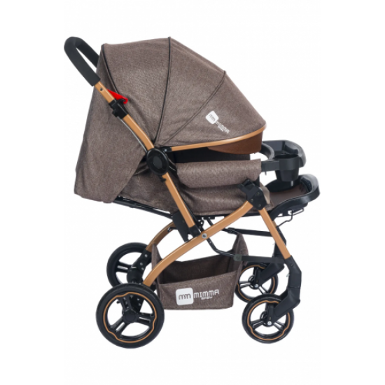 Plus Gold Çift Yönlü Lux Bebek Arabası Özel Kumaş - Gri