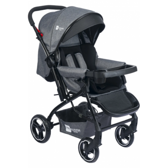 Plus Gold Çift Yönlü Lux Bebek Arabası Özel Kumaş - Gri