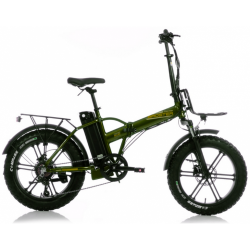 Broster Techla - Hidrolik Disk Fren - Elektrikli Katlanır Bisiklet - Metalik Yeşil