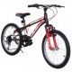 Tec Titan 20 Jant Ön Amortisörlü – Vitesli Bisiklet (6–9 Yaş) Siyah-Kırmızı