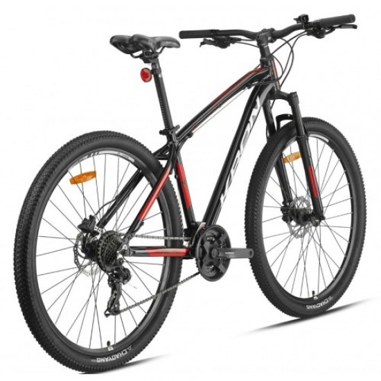 Kron XC 100 2025 27,5 Hidrolik Disk Fren MTB Bisiklet Siyah-Gri / Kırmızı