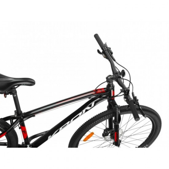 Kron XC 100 2025 27,5 Hidrolik Disk Fren MTB Bisiklet Siyah-Gri / Kırmızı